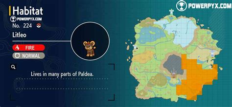 Pokemon Scarlet & Violet Litleo Location .
